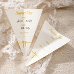 Personlig lærpapirfly Bryllupsminnesmerke med dato og navn 2 stk Sign in Accessory Wedding Favor Souvenirgave til par