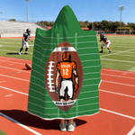 Personalized Cartoon Character Football Soft Throw Blanket with Name and Year Number Home Decor Birthday Game Day Gift for Football Lovers