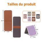 Marque-page Magnétique en Cuir PU Personnalisé avec Personnage Nom et Citation Cadeau Anniversaire Fêtes de Fin d'Année pour Amoureux de Lecture