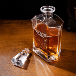 Bottiglia di whisky personalizzata con mappa dello Stato e scatola di legno con nome Regalo di compleanno per la festa del papà per i padri baristi