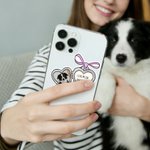Personalized Multicolour Love Lock Bow Waterproof Stickers with Photo and Text Valentine's Day Wedding Gift for Couple Bestie