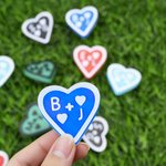 Personalised 3D-Printed Multicolour Heart Shape Shoe Charm with Monogram Shoes Decoration Daily Wear Birthday Gift for Friends Family Couple