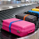 Henkilökohtainen monivärinen kirjailtu teksti matkatavarahihna 20-28 tuuman matkalaukku Travel Essential Business syntymäpäivälahja Travel Lovers varten