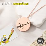Personalised Long-Tailed Marsupilami Necklace with Name Dainty Jewellery Birthday Friendship Gift for Girls Women | Callie × Marsupilami®