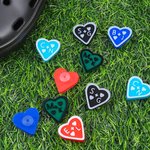 Personalised 3D-Printed Multicolour Heart Shape Shoe Charm with Monogram Shoes Decoration Daily Wear Birthday Gift for Friends Family Couple
