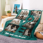 Spersonalizowany miękki koc z tekstem Love 10 Photos Home Decor Walentynkowy prezent urodzinowy dla pary