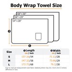Personalised Embroidered Name Quick-Dry Body Wrap Towel with Hook and Loop Bathroom Spa Beach Pool Daily Use Birthday Gift for Women