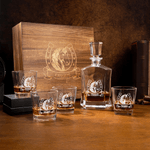 Personalised Engraved Horseshoes Horse Whiskey Decanter with Name Bar Accessory Birthday Gift for Men Whiskey Lovers