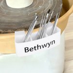 Personalized Name Design Pottery Wheel Tool Holder Rack with 3 Adjustable Slots Ceramics Accessory Birthday Gift for Ceramist Pottery Lover