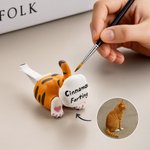 Colilla de Gato Personalizada Clip Difusor de Aire para Coche con Nombre Dibujado a Mano Accesorios de Coche Regalo para los Amantes de los Gatos