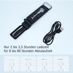 Personalisierte LED Leselampe mit Geburtsblumen und Namen aufladbares Buchlicht zum Klemmen Lesezubehör Geburtstag Geschenk für Buchliebhaber Freunde