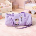 Personlig Cartoon Character Birth Flower Kid Seersucker Duffle Bag Overnight Sports Travel Essentials Bursdagsgave til gutter Jenter