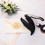 Spersonalizowany kwiat narodzin z Biblioteki Książki Stempel do wytłaczania Ręczny zestaw do wytłaczania z tekstem i imieniem Prezent urodzinowy dla miłośników książek