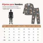 Pijama de manga larga personalizado con nombre y foto regalo para mujeres hombres y amantes de las mascotas