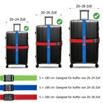 Personalisierter Koffergurt mit gesticktem Namen und Muster geeignet für 20-28 Zoll Koffer Urlaub Geschäftsreise Geschenk für Reiseliebhaber
