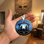 Personalized We Believe Nativity Acrylic Ceramic Ornament 2026 Nativity Decor Religious Thanksgiving Gift for Christians