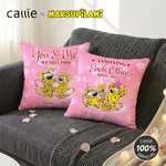 Personalised You & Me Long-Tailed Marsupilami Pillow Cover with Name Anniversary Valentine's Day Gift for Couple Husband Wife | Callie × Marsupilami®