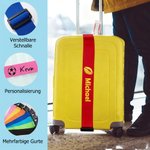 Personalisierter Koffergurt mit gesticktem Namen und Muster geeignet für 20-28 Zoll Koffer Urlaub Geschäftsreise Geschenk für Reiseliebhaber