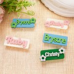 Personalised Flower Square Multicolour Shoes Charm with Name Shoes Decoration Daily Wear Birthday Gift for Friends Family
