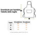Set grembiule e cappello da chef personalizzato regolabile con tasca e iniziale regalo di Natale per bambini e bambine