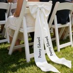Ruban de chaise de mariage personnalisé avec noms Cadeau de mariage pour les jeunes mariés