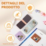 Segnalibro magnetico personalizzato con personaggio animato e scritte regalo per appassionati di letture