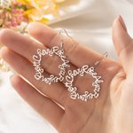 Personalized Family Name Hoop Earrings Dainty Jewelry Birthday Anniversary Gift for Women