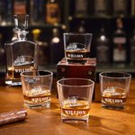Personlig lastbil med graverat namn Whiskey-karaff Bartillbehör Födelsedagspresent för män Whiskey-älskare