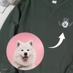 Personlig brodert tegneseriehund katt avatar foto T-skjorte genser hettegenser med navn minnesmerke sympati tap av kjæledyr gave til kjæledyrelsker