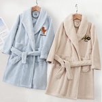 Accappatoio personalizzato con ricamo del nome e motivo carino super morbido ad alta assorbenza regalo di compleanno per bambini