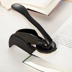Personalised From the Library of Name Flower Book Embosser Stamp Black Hand Held Embosser with Storage Bag Birthday Gift for Book Lover Reader