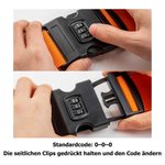 Personalisierter Koffergurt mit gesticktem Namen und Muster geeignet für 20-28 Zoll Koffer Urlaub Geschäftsreise Geschenk für Reiseliebhaber