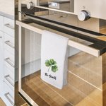 Personalized Lucky Shamrock Waffle Tea Towel with Name Kitchen Decor St. Patrick's Day Gift for Family Friends