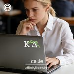 Personalised Bow Knot Greek Letter Decal Sticker Daily Use Sorority Bid Day Birthday Gift for Friends Girls | Callie × Affinity Licensing
