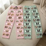 Personalisierte 1-4 Haustier Gesicht Fotos Multicolor Kind Frau Mann Pyjama Hose mit Kordelzug täglich tragen Geburtstagsgeschenk für Tierliebhaber Besitzer