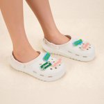 Personalised Flower Square Multicolour Shoes Charm with Name Shoes Decoration Daily Wear Birthday Gift for Friends Family