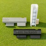 Personalized 3D Printed Multicolour Name Design Twist Lock Golf Ball & Tee Holder for Cart Rail Golf Accessory Birthday Gift for Golf Lovers