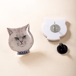 Gepersonaliseerde schattige huisdier portret Broche Pin met naam draagbare kunst Memorial verjaardag Festival Gift voor Pet Lovers vrienden
