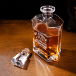 Personalised Racing Car Theme Whiskey Decanter and 2 Glasses Set with Engraved Text Birthday Anniversary Gift for Men Whiskey Lovers Racing Drivers