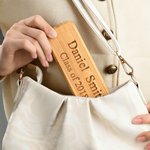 Parure de stylos à bille en bois double personnalisée avec texte gravé et étui en bois Cadeau d'anniversaire et de remerciement pour l'enseignant Colloeague
