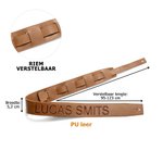 Gepersonaliseerde Verstelbare Leren Gitaarriem met Geborduurde Naam Muziekaccessoires Verjaardagscadeau voor Gitaarspeler Musicus