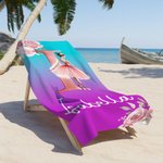 Personalisierte Cartoon Ballerina Mädchen schnell trocknen überdimensioniert Strand Handtuch mit Anfangsbuchstaben und Namen Beach Party Favor Dance Team Geburtstagsgeschenk für Ballett-Liebhaber