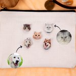Gepersonaliseerde schattige huisdier portret Broche Pin met naam draagbare kunst Memorial verjaardag Festival Gift voor Pet Lovers vrienden