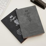 Personalized New Chapter Birth Flower A5 Journal Notebook with Name Resignation Retirement Gift for Colleague