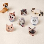 Gepersonaliseerde schattige huisdier portret Broche Pin met naam draagbare kunst Memorial verjaardag Festival Gift voor Pet Lovers vrienden