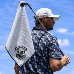 Spersonalizowany ręcznik sportowy waflowy z haftem monogramu i spersonalizowanym motywem golfowym z klipsem do zawieszania Codzienny trening Dzień gry w golfa Prezent dla graczy w golfa