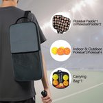 Personalised 1-4 Avatar Face Photos Pickleball Paddle with Pickleball and Bag Competition Day Birthday Gift for Pickleball Players