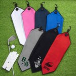 Spersonalizowany ręcznik sportowy waflowy z haftem monogramu i spersonalizowanym motywem golfowym z klipsem do zawieszania Codzienny trening Dzień gry w golfa Prezent dla graczy w golfa