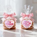 Personalised Heart Shape Romantic Pink Stickers with Name Daily Use Valentine's Day Gifts for Couples Wives