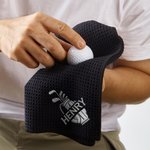 Spersonalizowany ręcznik sportowy waflowy z haftem monogramu i spersonalizowanym motywem golfowym z klipsem do zawieszania Codzienny trening Dzień gry w golfa Prezent dla graczy w golfa